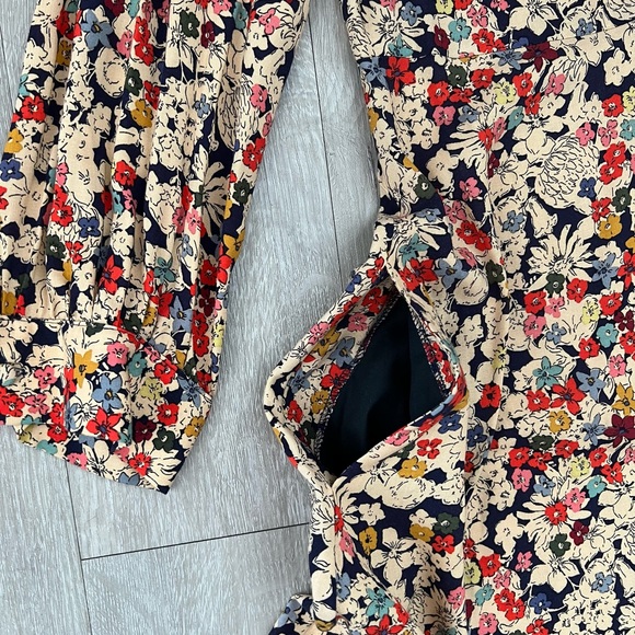 ZARA Basic Z1975 Denim Floral Dress NWT - Size S - Picture 5 of 12